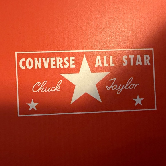 Converse White and Red Canvas Sneakers - Picture 5 of 5